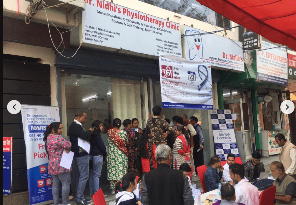 Manipal Hospitals free health check camp at the clinic