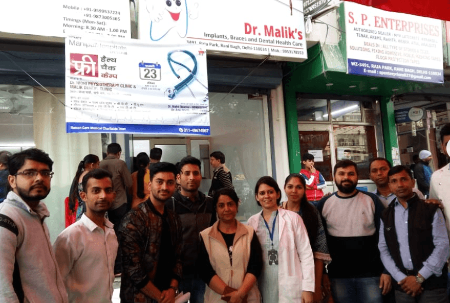 Community health camp group photo